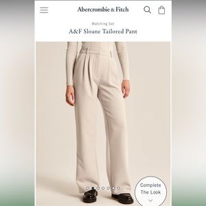 Abercrombie Sloane tailored wide leg pants